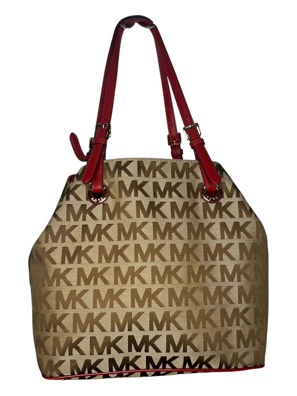 MK74. Michael Kors Jet Set Signature tote